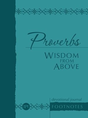 cover image of Proverbs Wisdom from Above